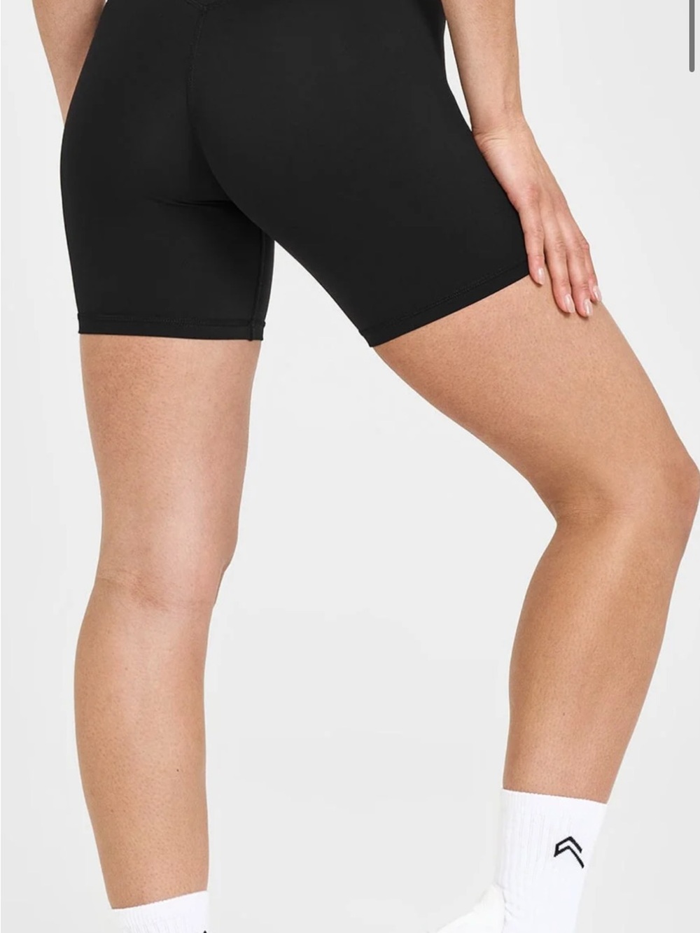 Oner Active Black Bike Shorts — Sleek High-Rise Fit